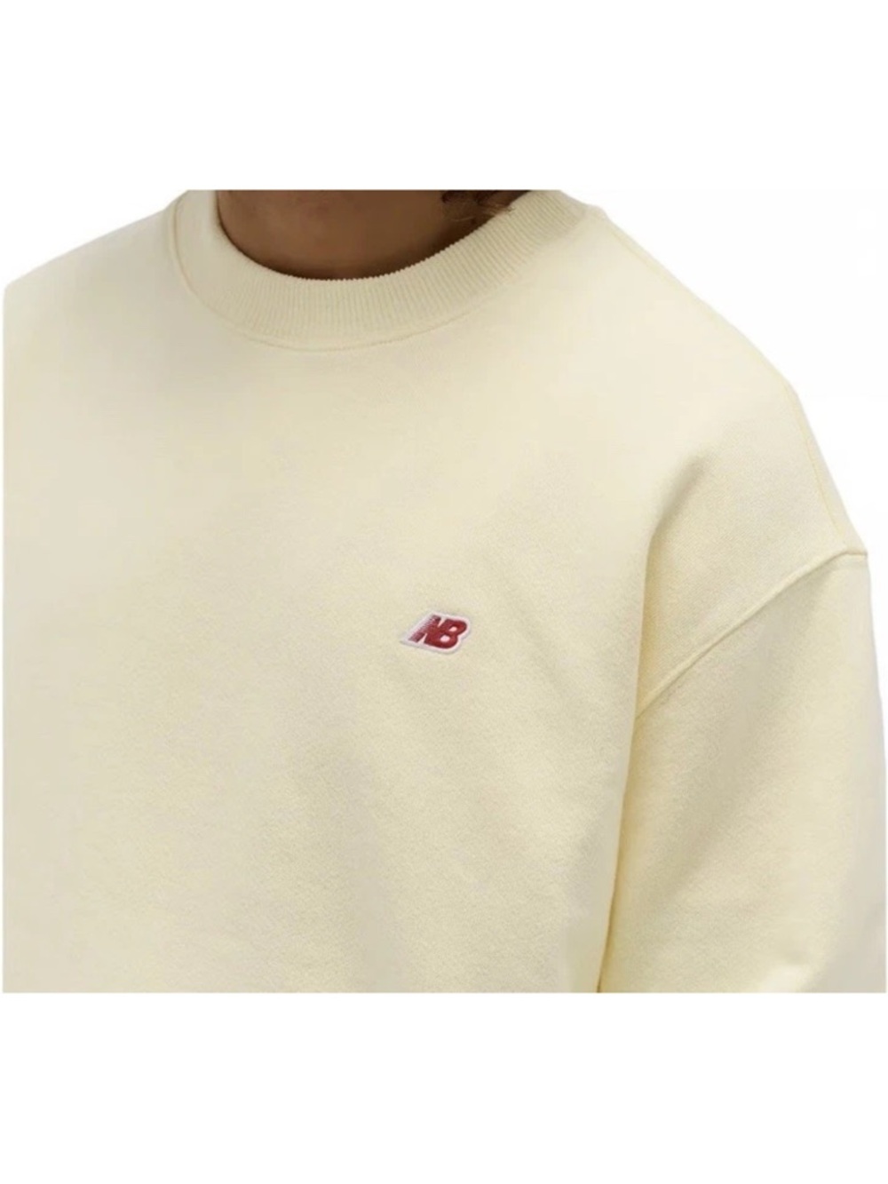 New Balance Made in USA Core Crewneck Sweatshirt Calcium Color Men’s  Size L NEW - Picture 2 of 8